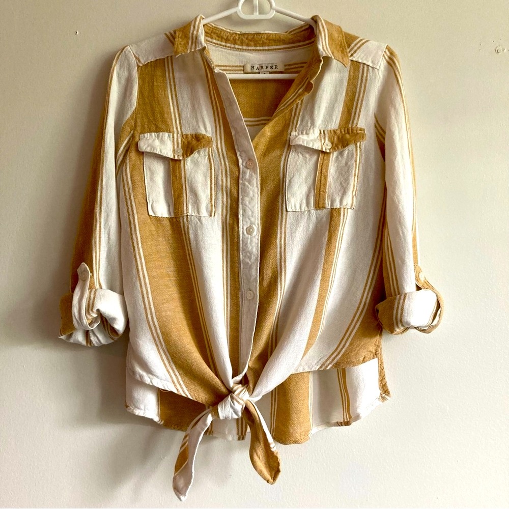 3/$35 HARPER tie blouse